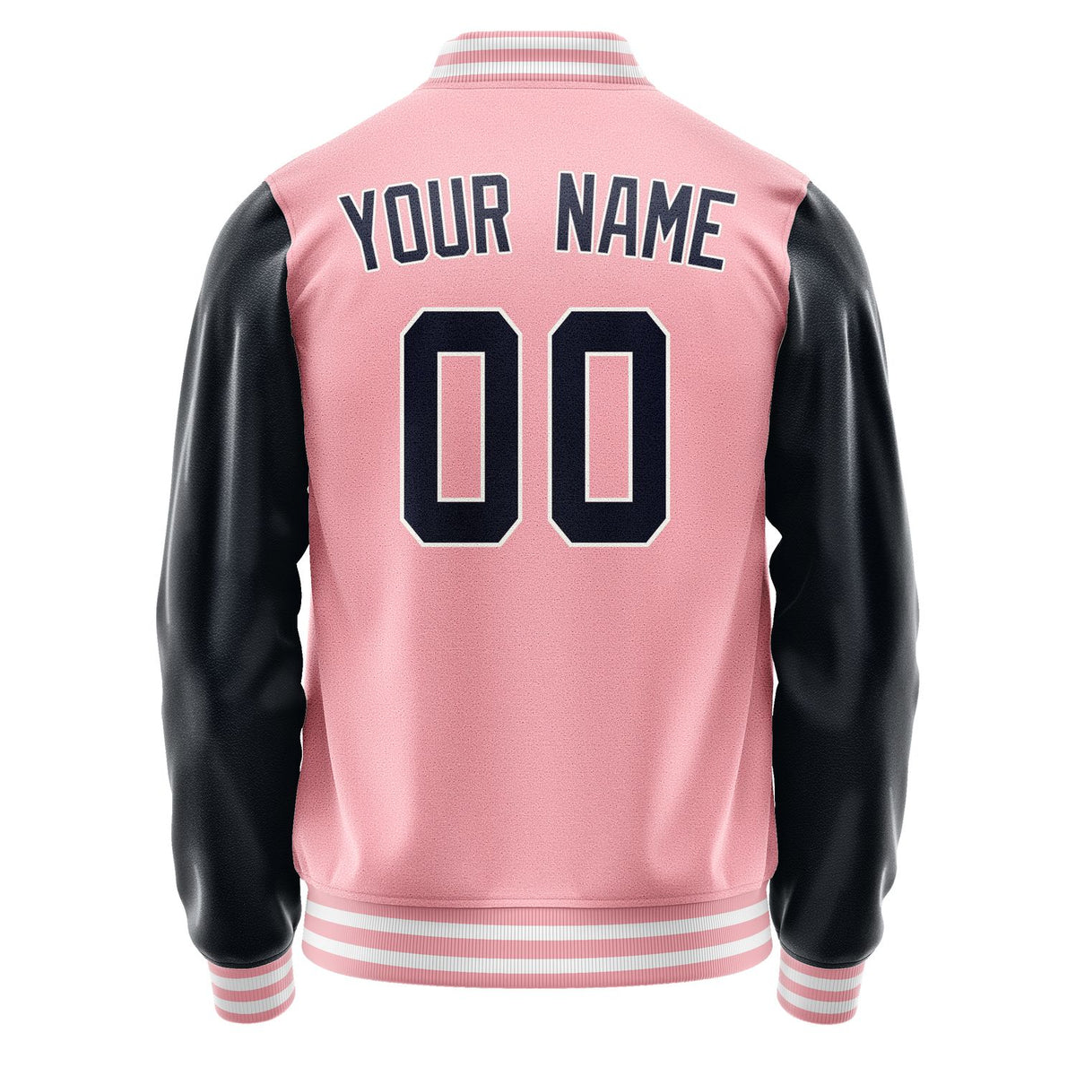 Custom Light Pink Navy Jacket JA2121112118B31811