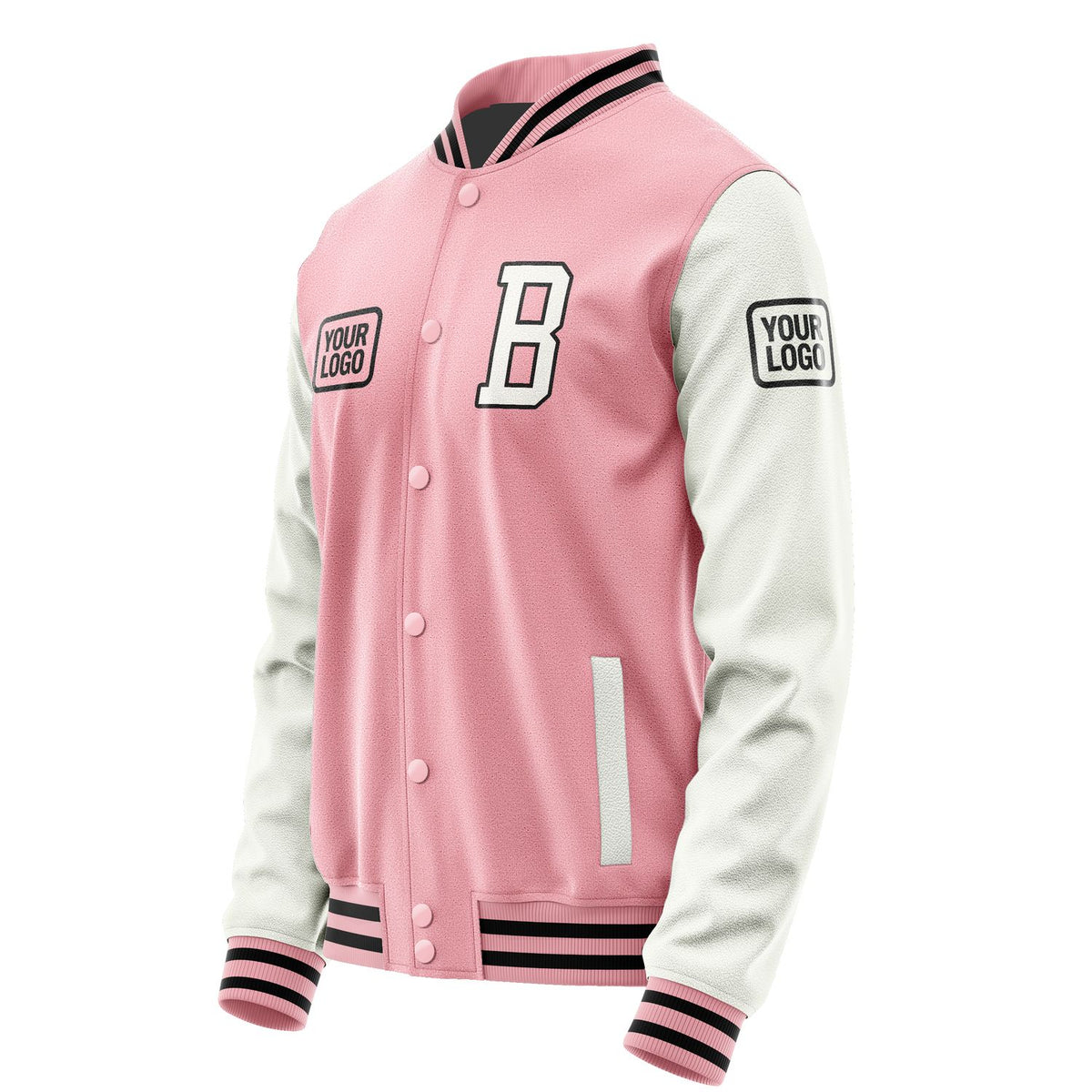 Custom Light Pink White Jacket JA212118211717181817