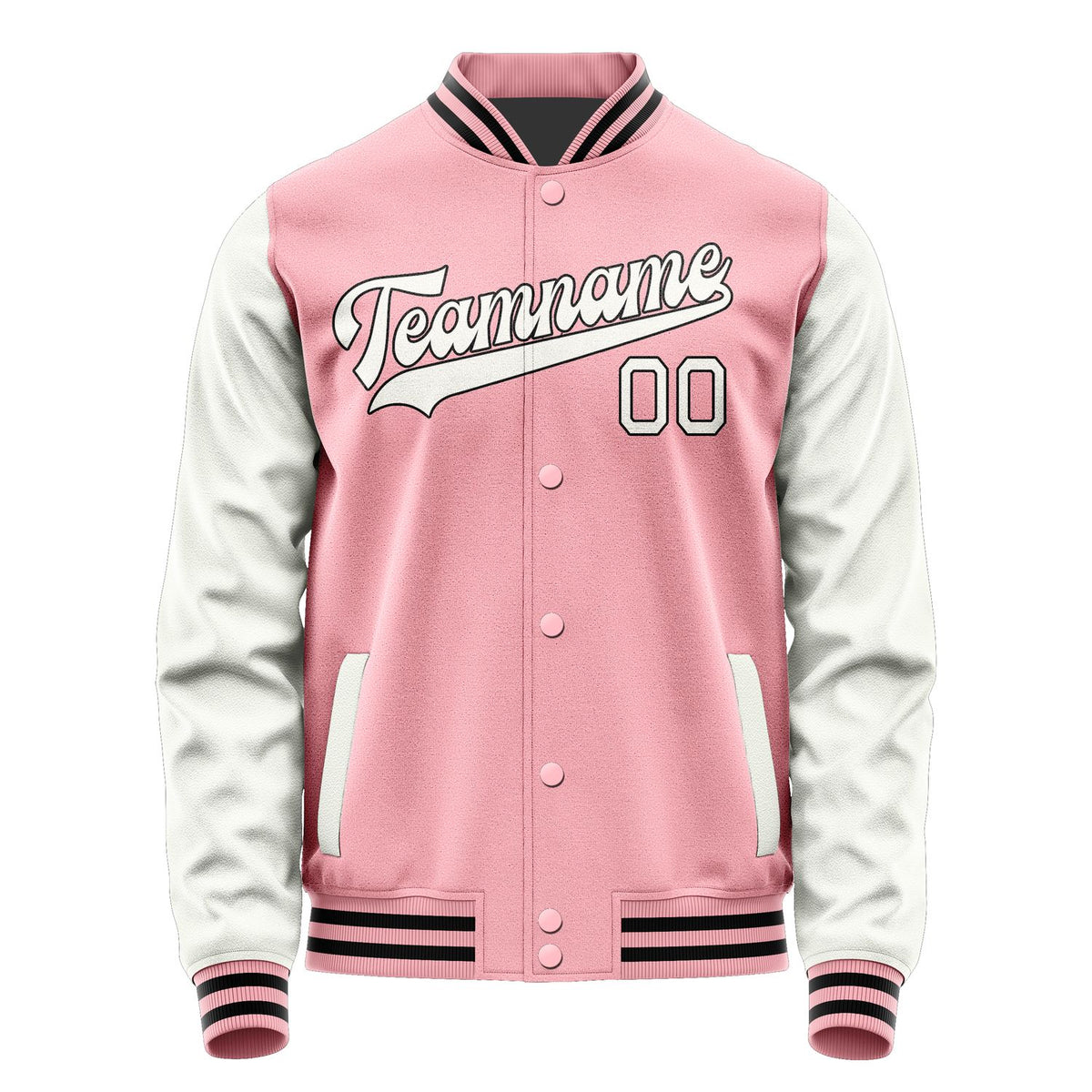 Custom Light Pink White Jacket JA2121182117B31718