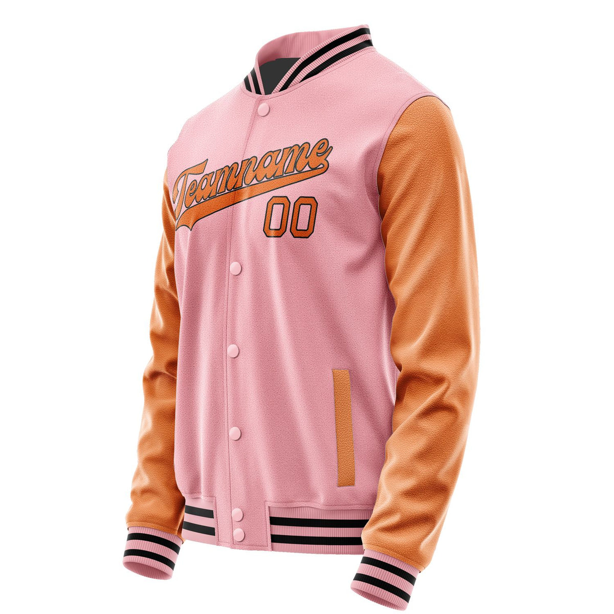 Custom Light Pink Orange Jacket JA2121282117B31728