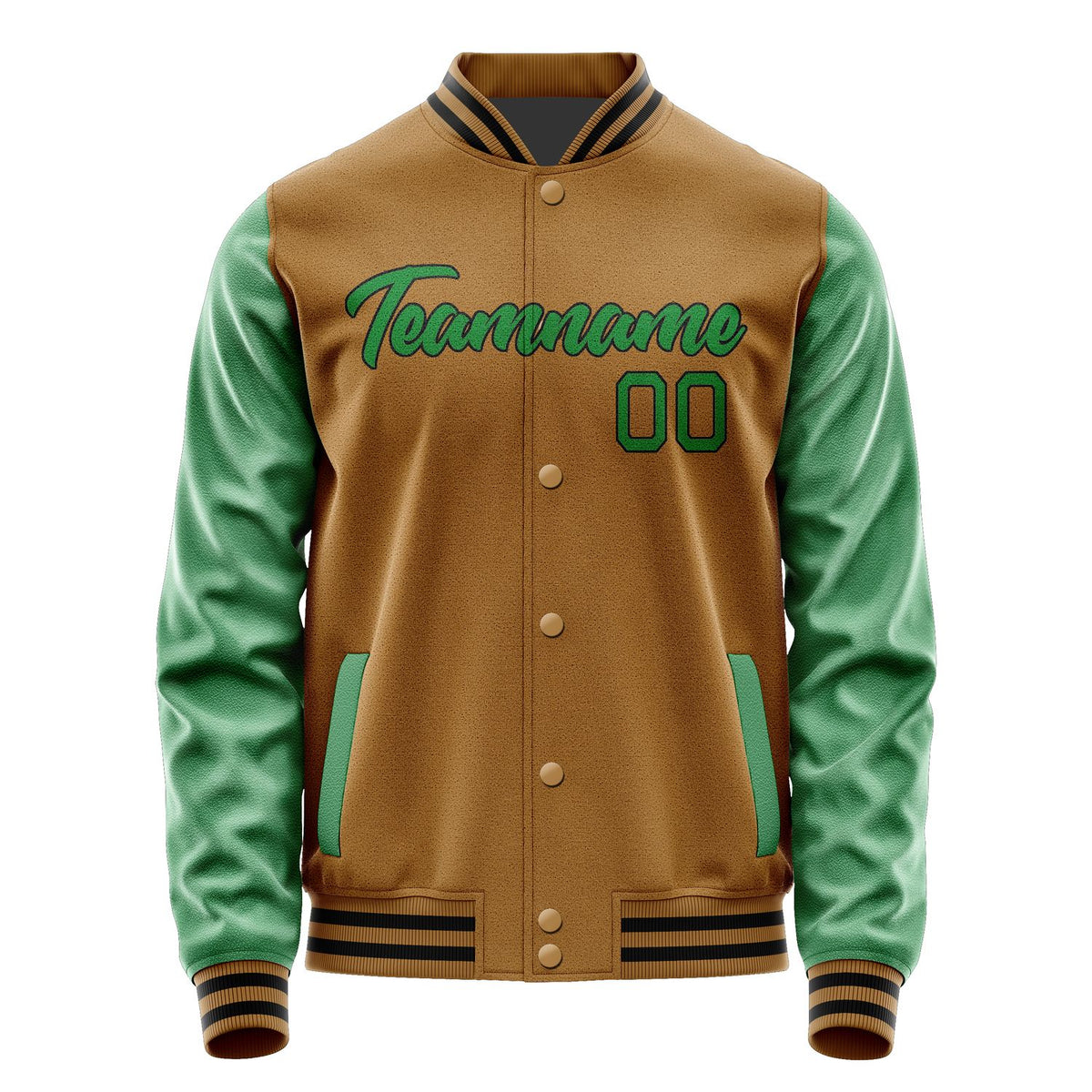 Custom Khaki Emerald Green Jacket JA2222242217B21724