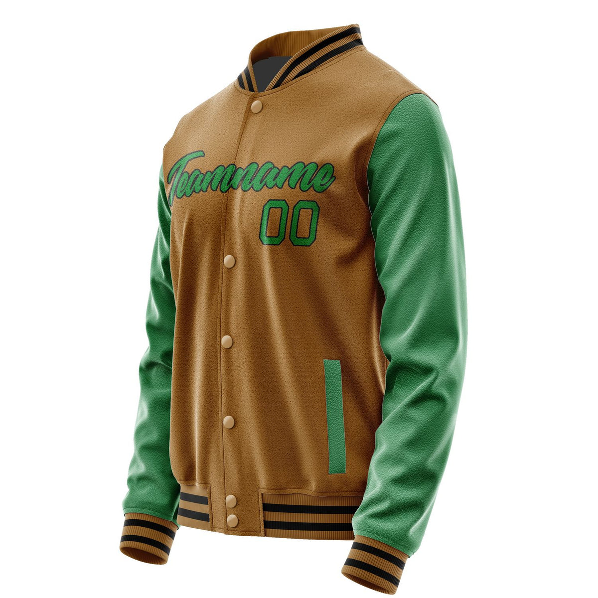 Custom Khaki Emerald Green Jacket JA2222242217B21724