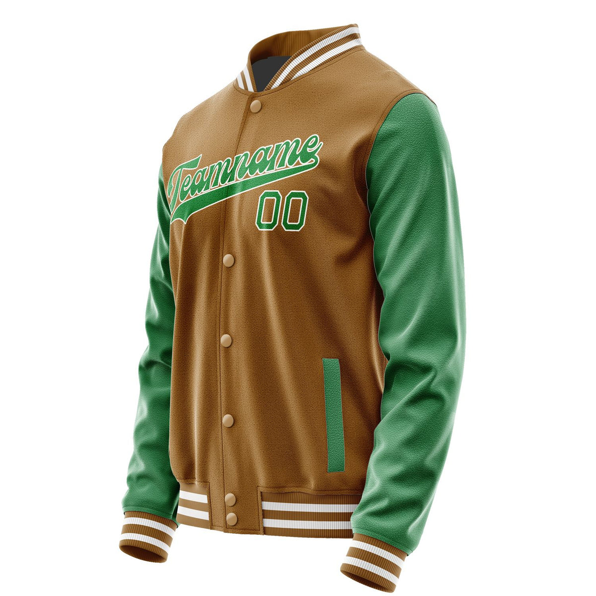 Custom Khaki Emerald Green Jacket JA2222242218B31824