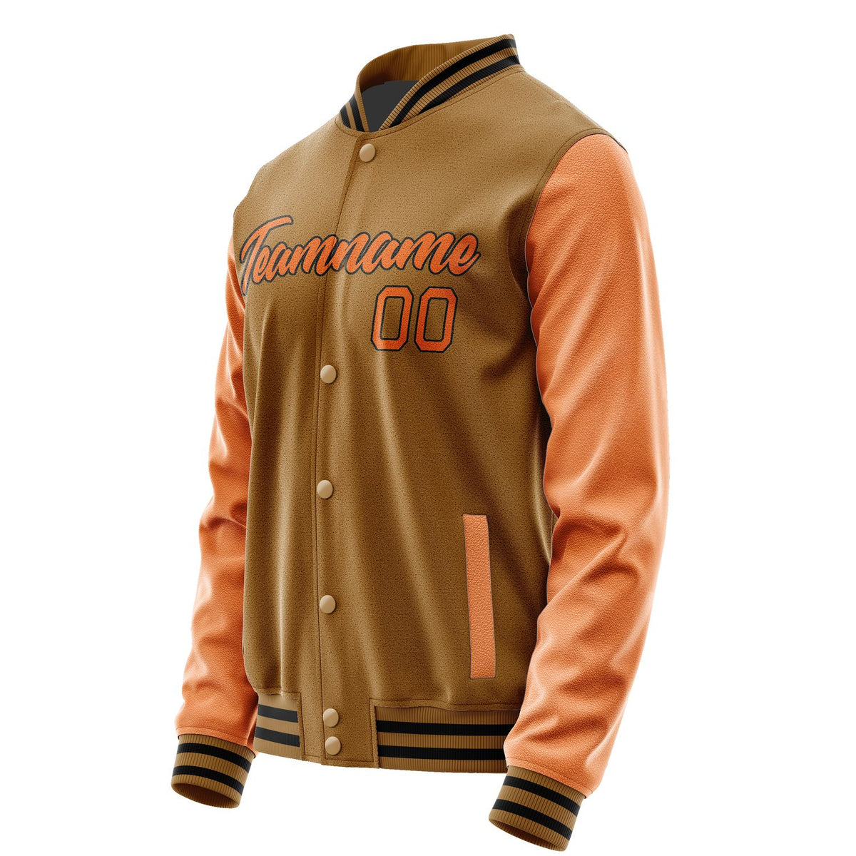 Custom Khaki Orange Jacket JA2222282217B21728