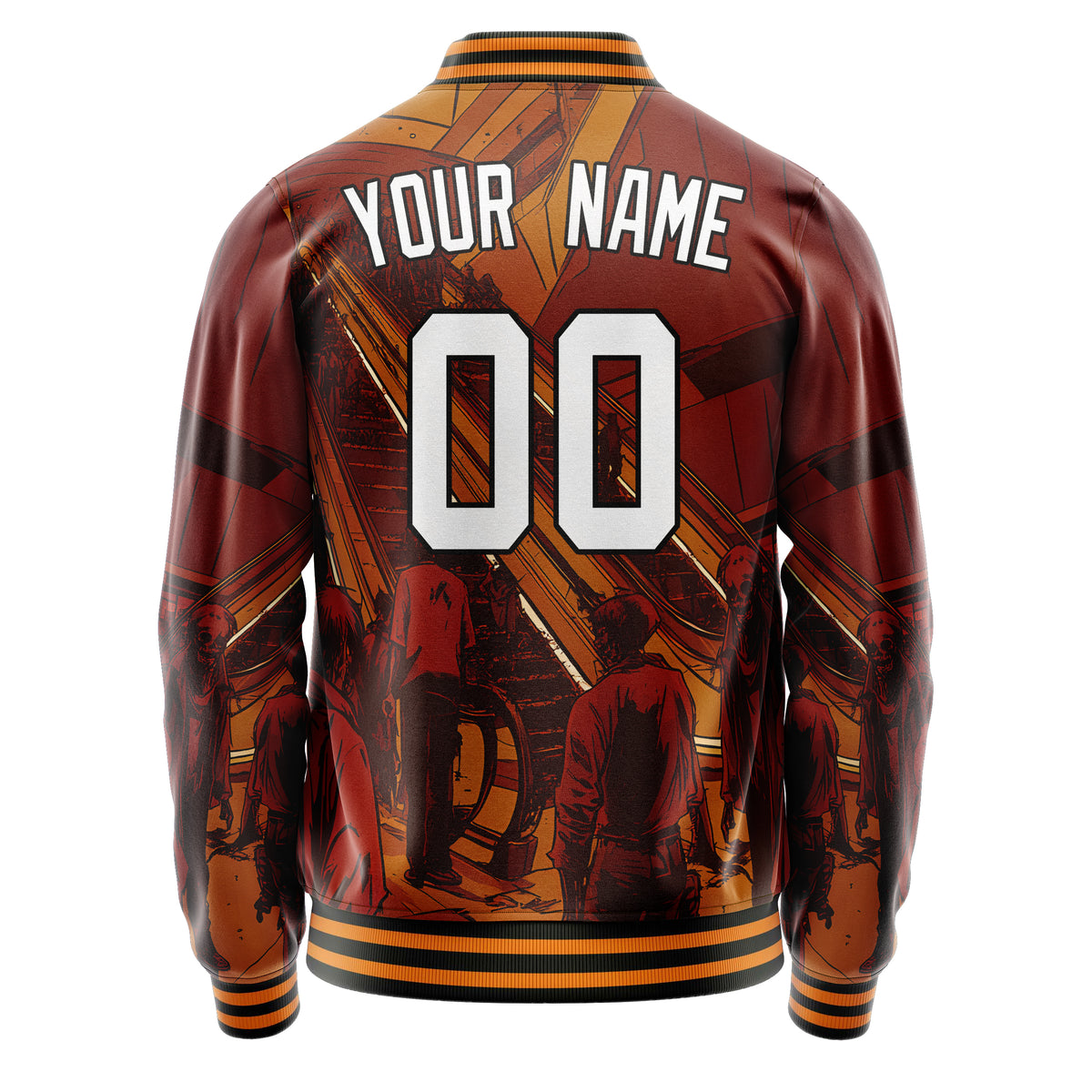 Custom Maroon Halloween Jacket