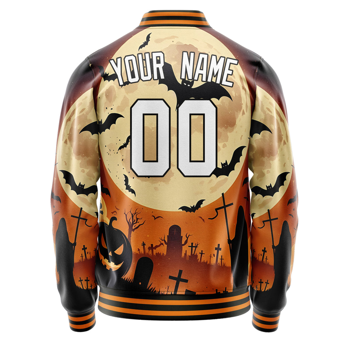 Custom Orange Halloween Jacket