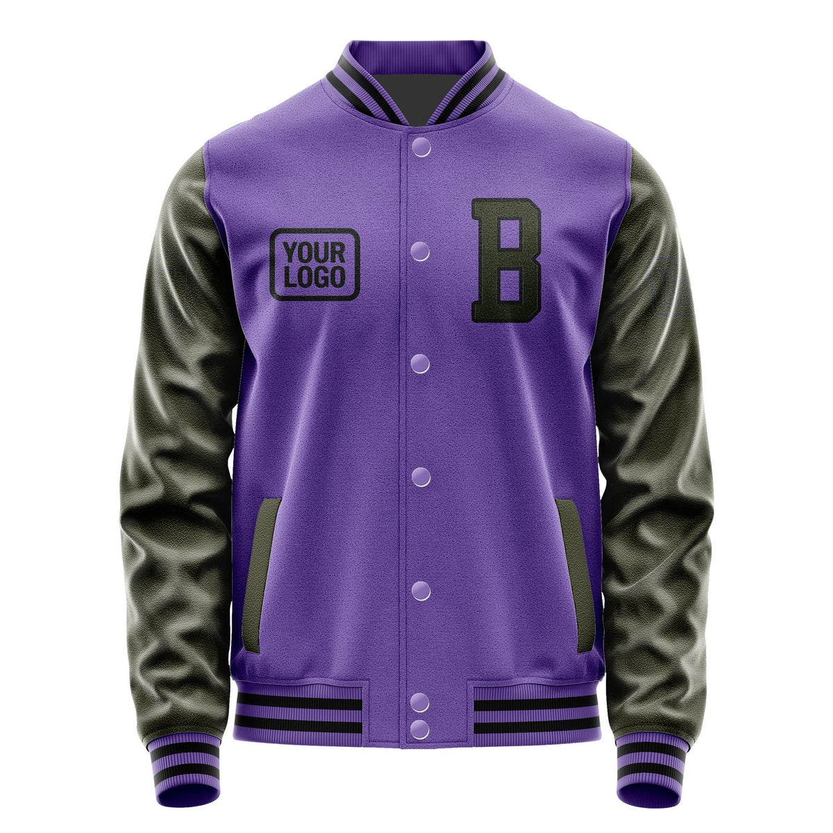 Custom Light Purple Olive Jacket JA232302231717020217