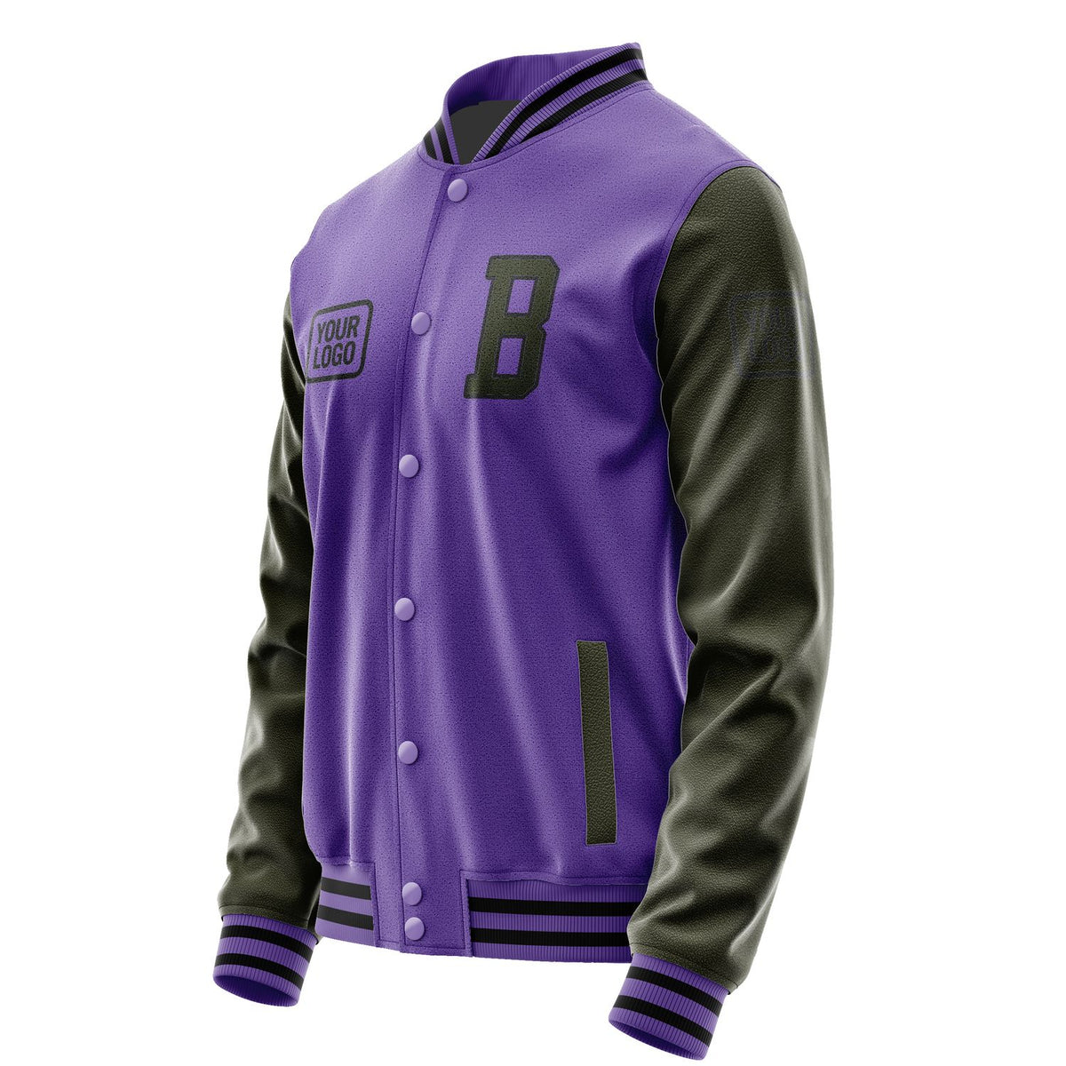 Custom Light Purple Olive Jacket JA232302231717020217