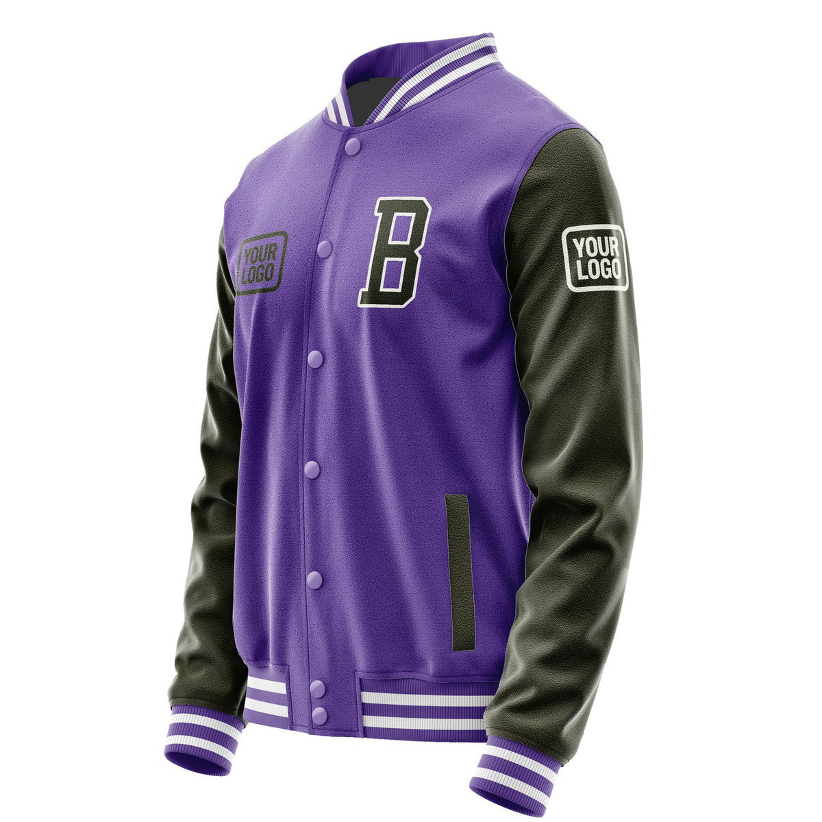 Custom Light Purple Olive Jacket JA232302231818020218