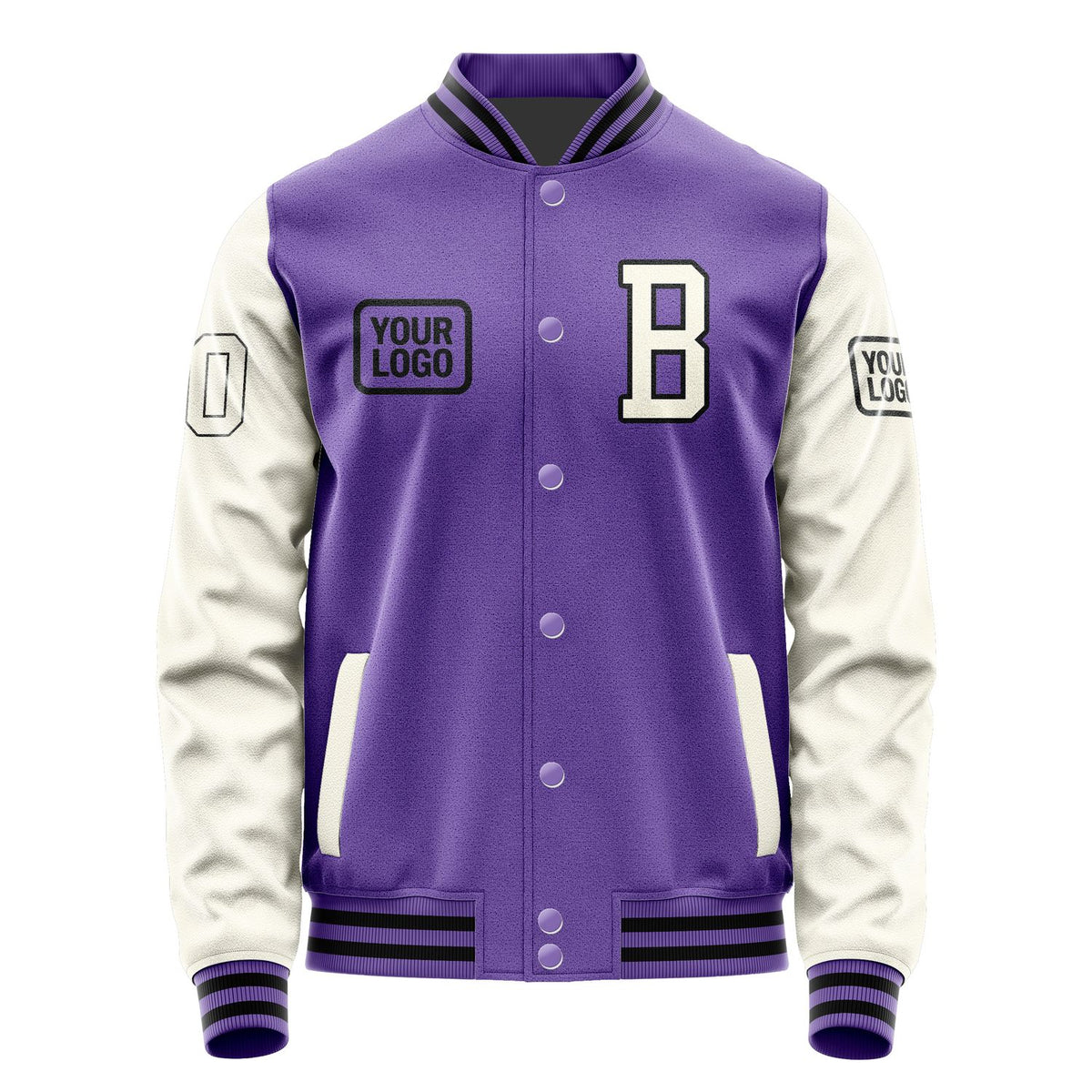 Custom Light Purple Cream Jacket JA232303231717030317