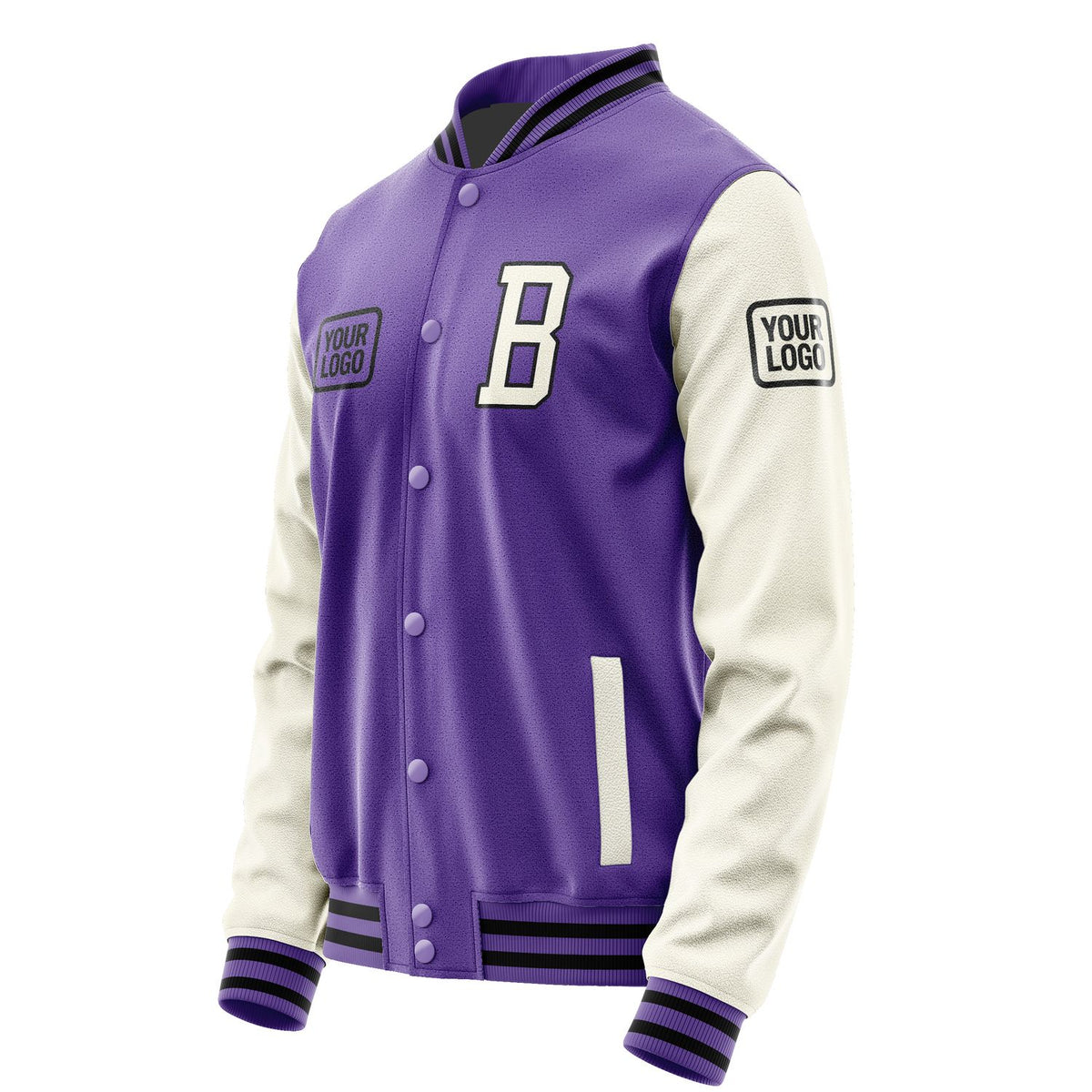 Custom Light Purple Cream Jacket JA232303231717030317