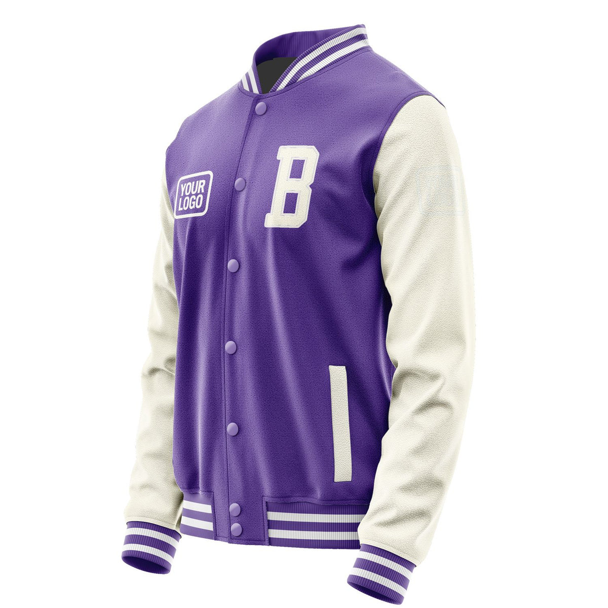 Custom Light Purple Cream Jacket JA232303231818030318