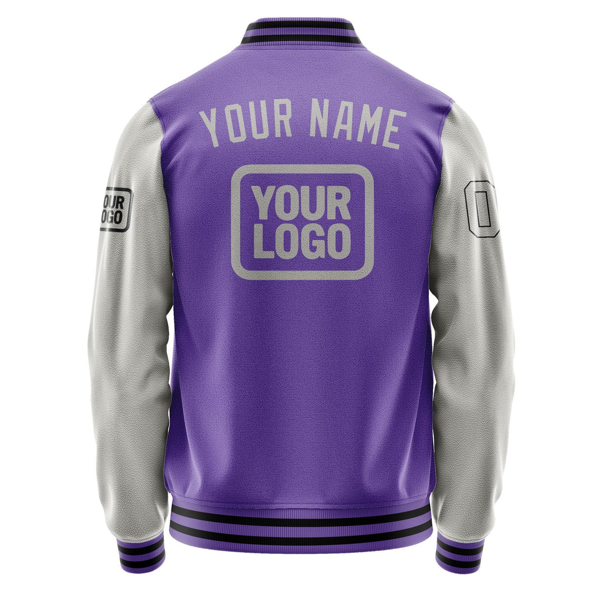 Custom Light Purple Gray Jacket JA232304231717040417