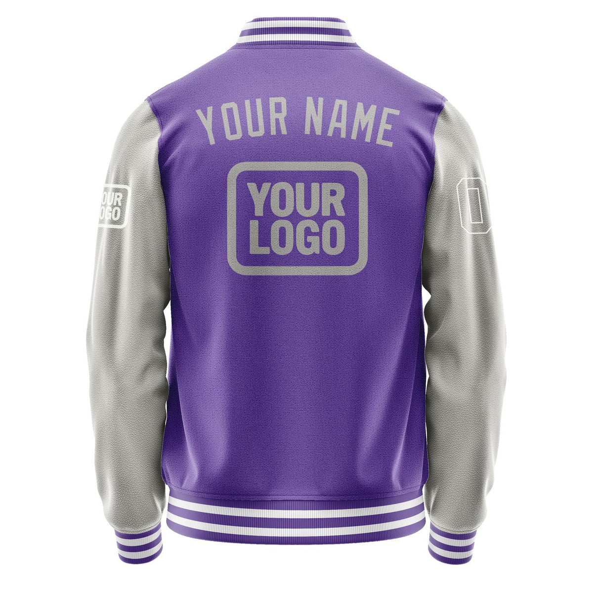 Custom Light Purple Gray Jacket JA232304231818040418