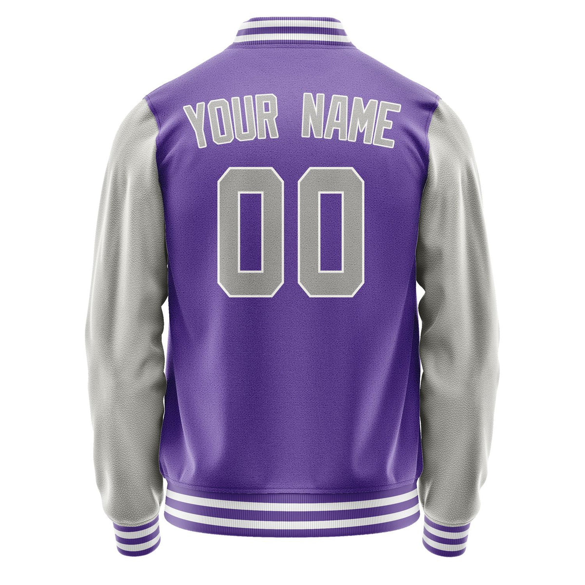 Custom Light Purple Gray Jacket JA2323042318B31804