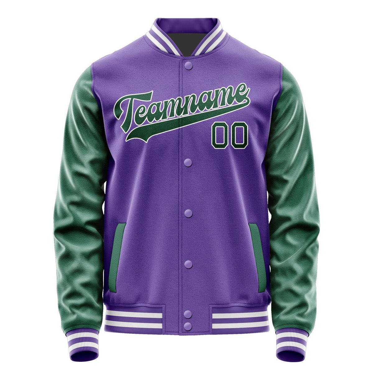 Custom Light Purple Green Jacket JA2323052318B31805