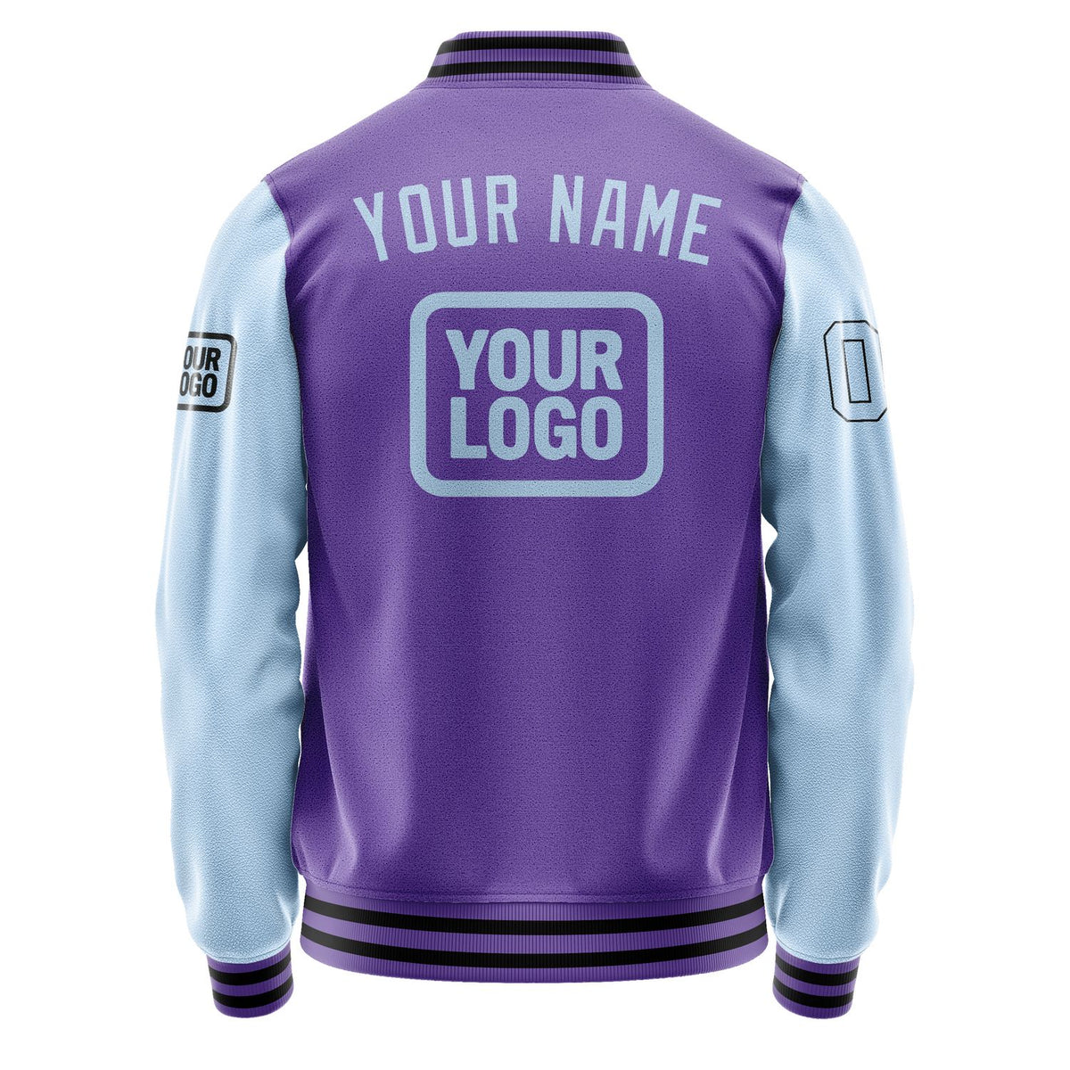 Custom Light Purple Light Blue Jacket JA232308231717080817