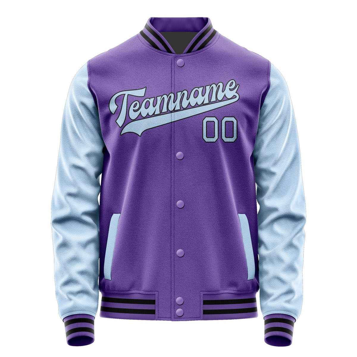 Custom Light Purple Light Blue Jacket JA2323082317B31708