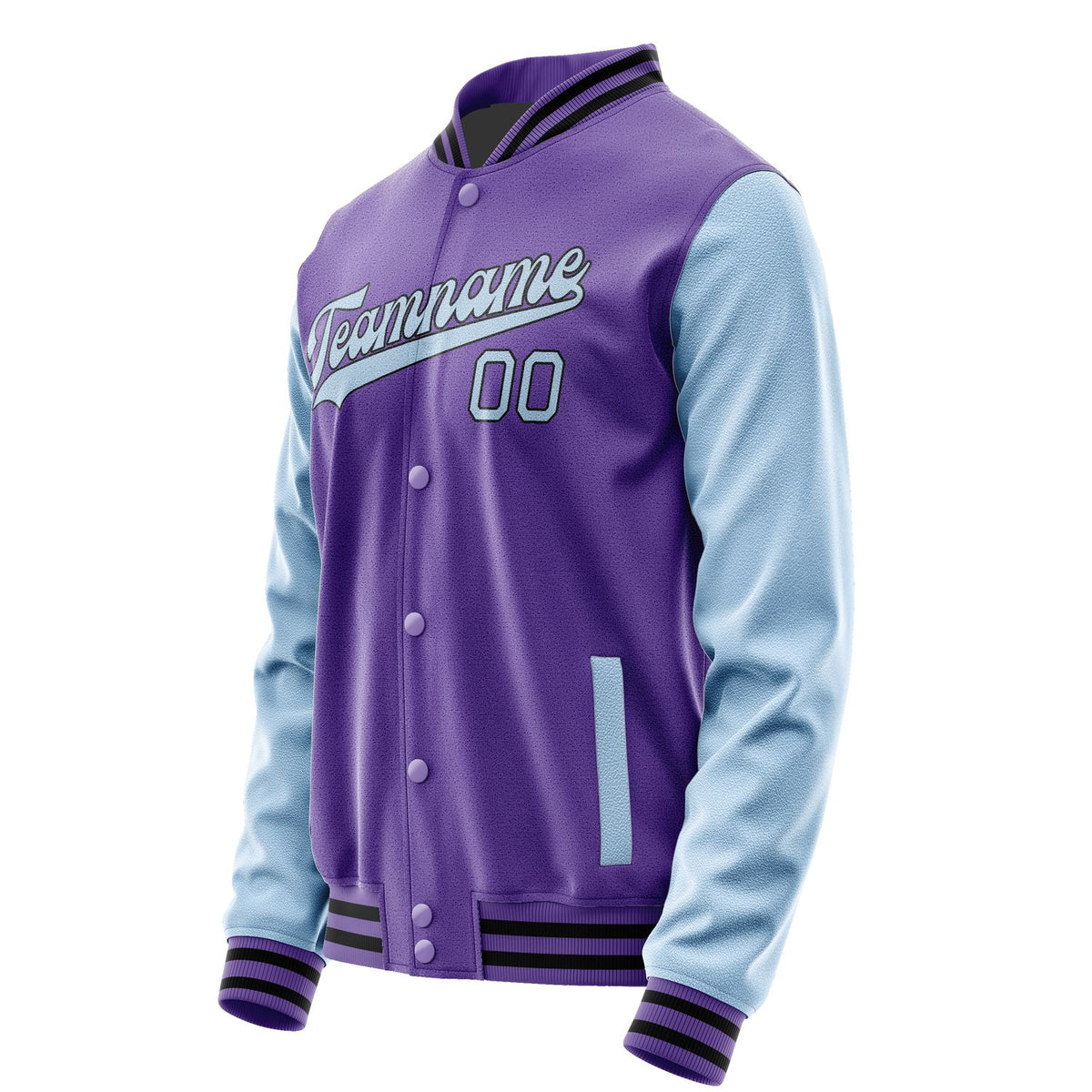 Custom Light Purple Light Blue Jacket JA2323082317B31708