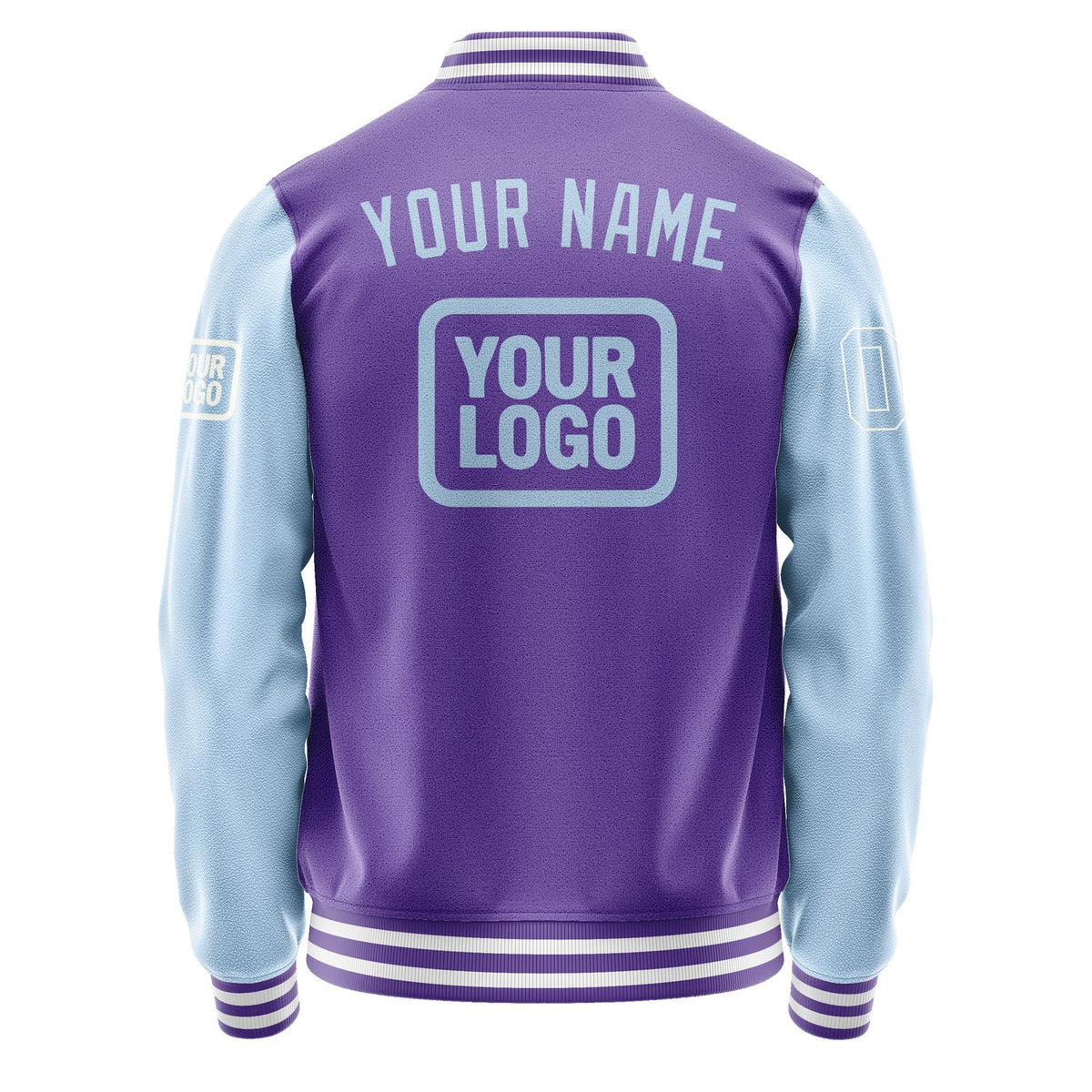 Custom Light Purple Light Blue Jacket JA232308231818080818