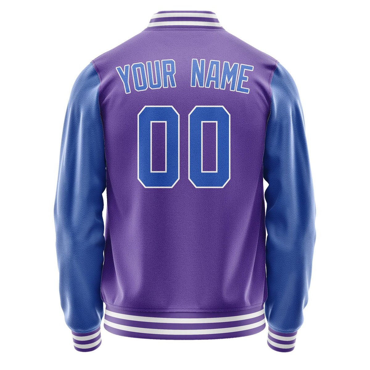 Custom Light Purple Sky Blue Jacket JA2323092318B31809