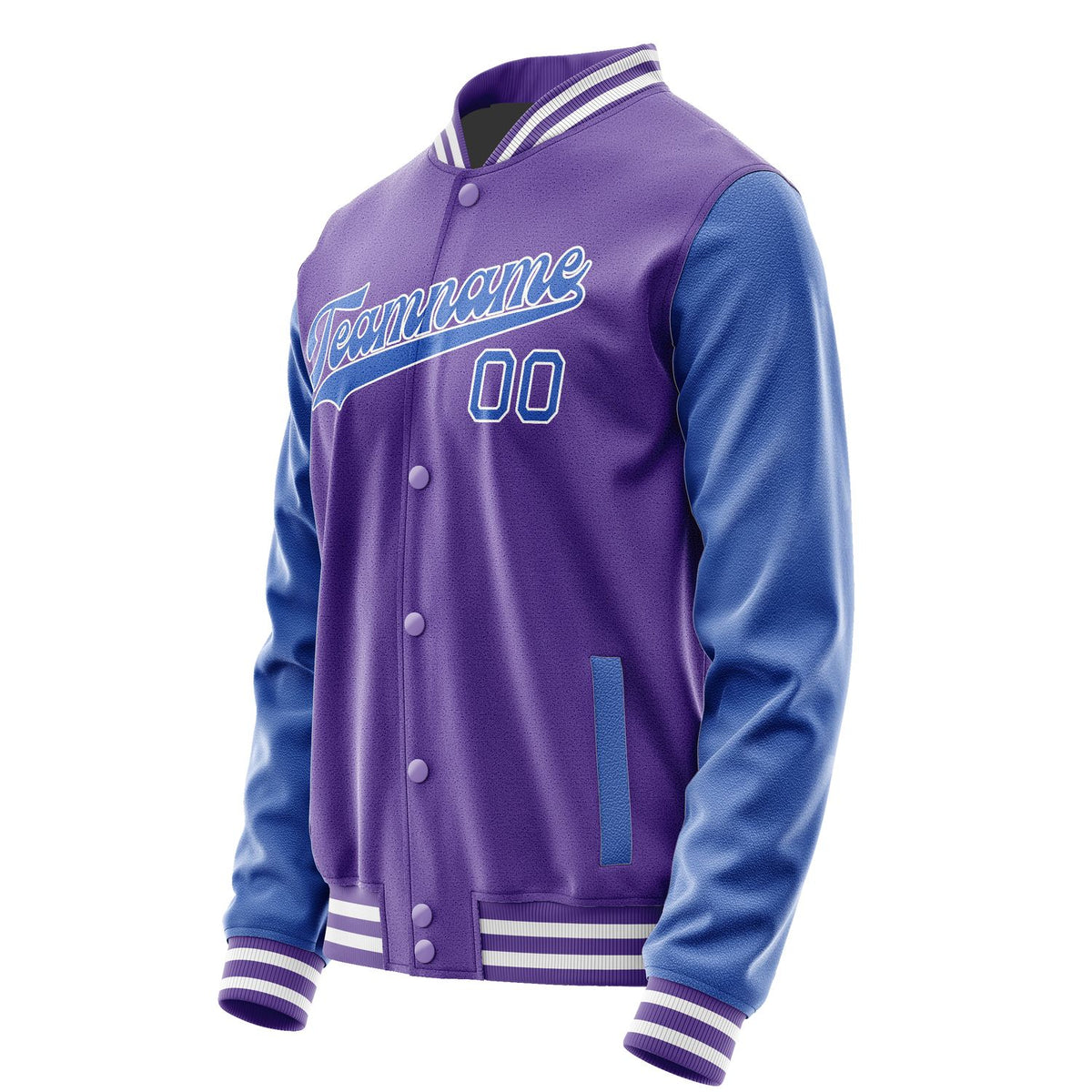 Custom Light Purple Sky Blue Jacket JA2323092318B31809