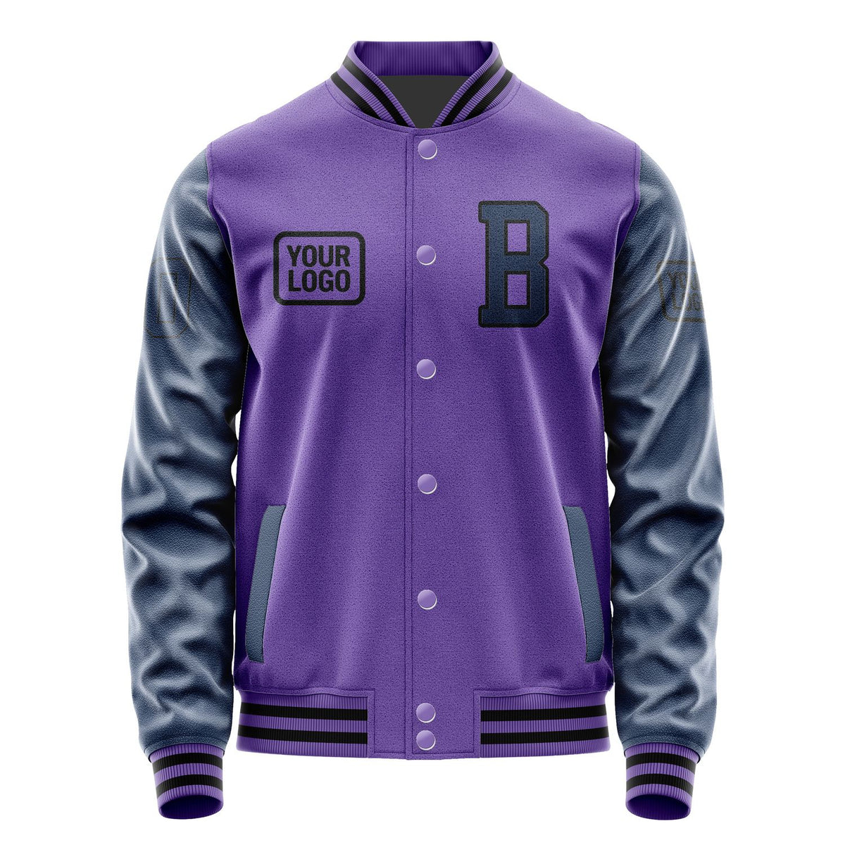 Custom Light Purple Blue Jacket JA232310231717101017