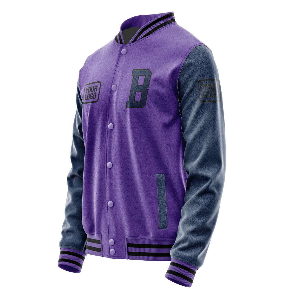 Custom Light Purple Blue Jacket JA232310231717101017