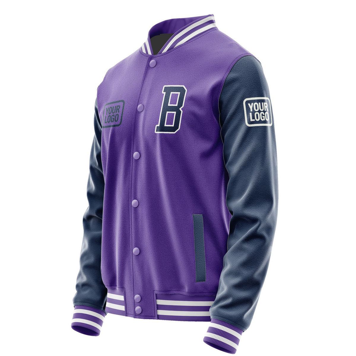 Custom Light Purple Blue Jacket JA232310231818101018