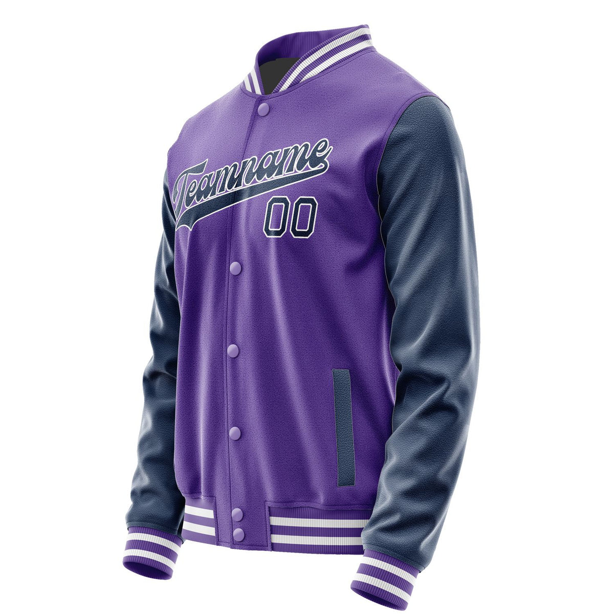 Custom Light Purple Blue Jacket JA2323102318B31810