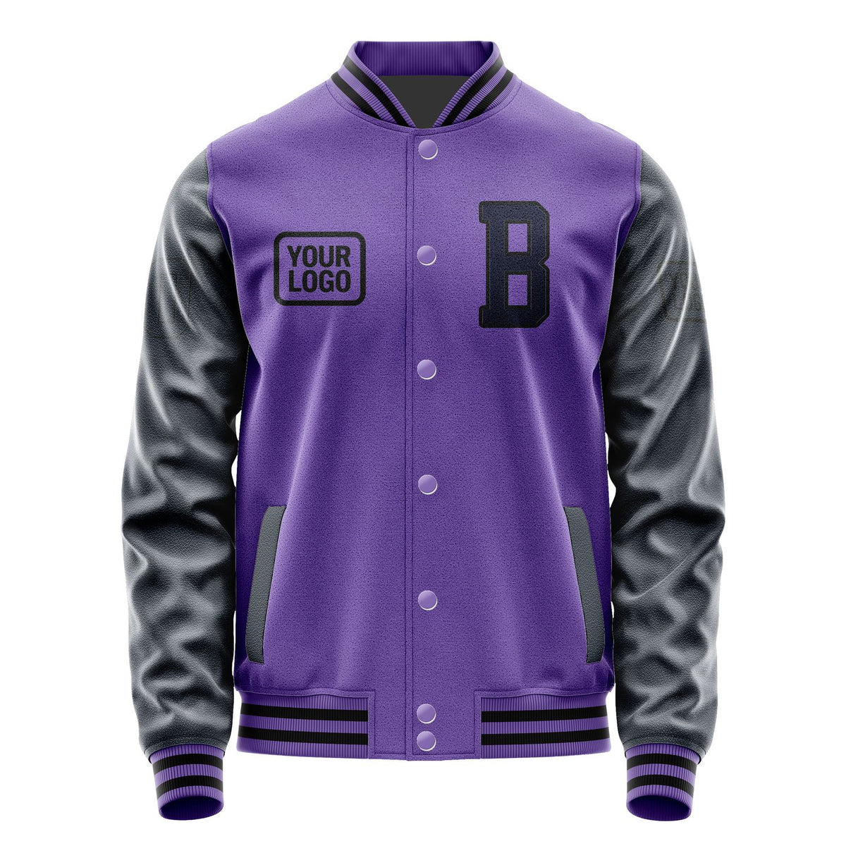 Custom Light Purple Navy Jacket JA232311231717111117