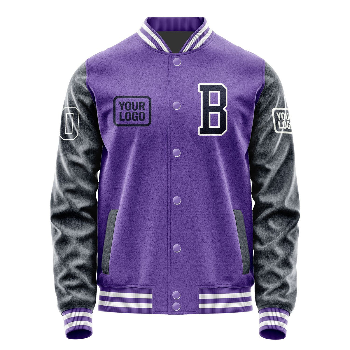 Custom Light Purple Navy Jacket JA232311231818111118