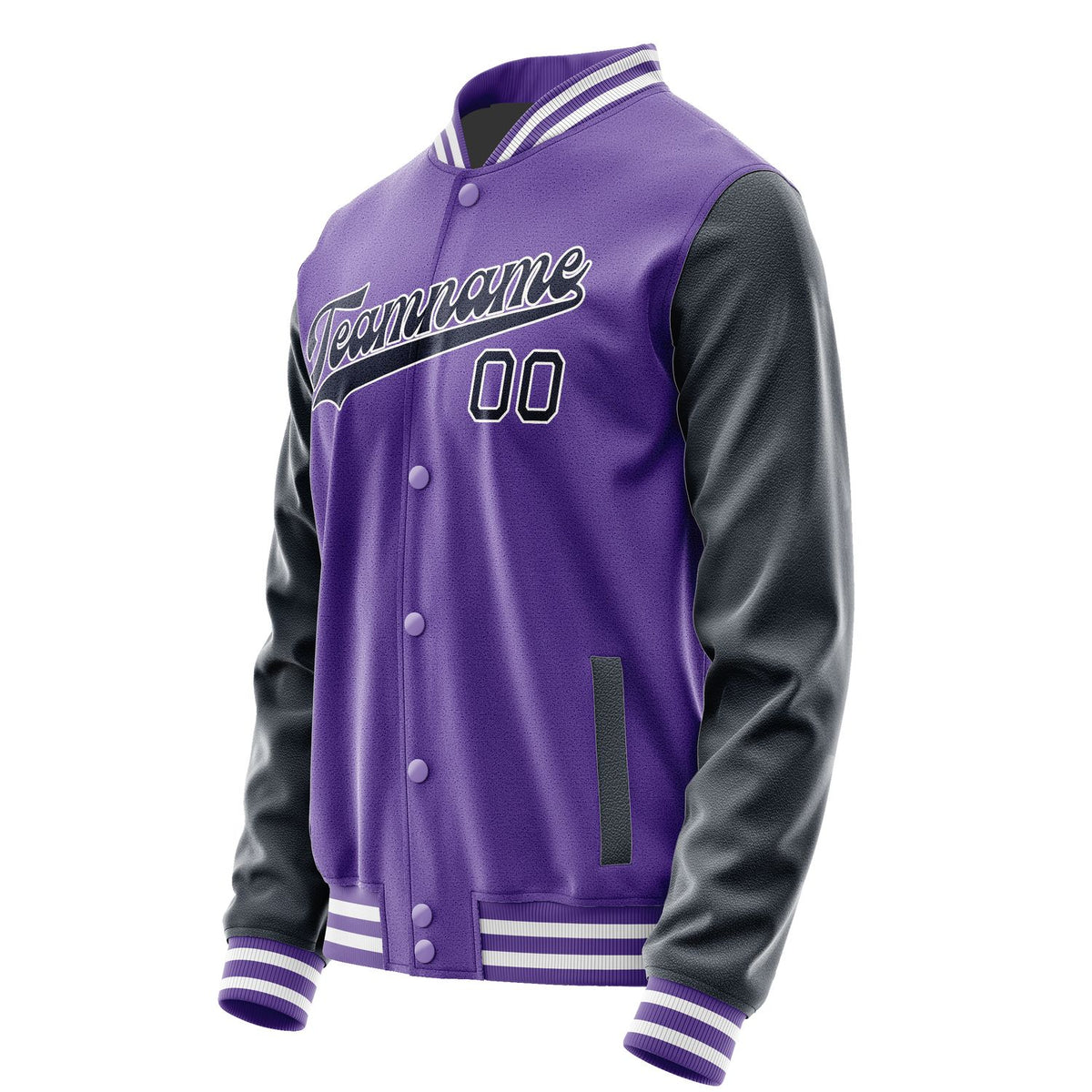 Custom Light Purple Navy Jacket JA2323112318B31811