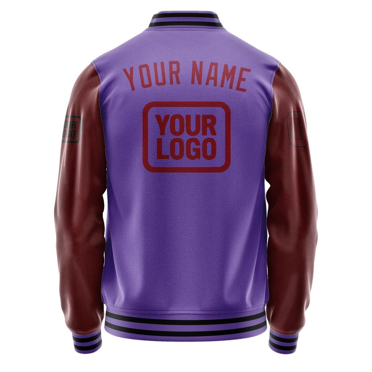 Custom Light Purple Crimson Red Jacket JA232315231717151517