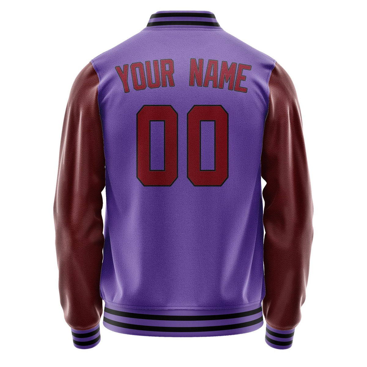 Custom Light Purple Crimson Red Jacket JA2323152317B31715