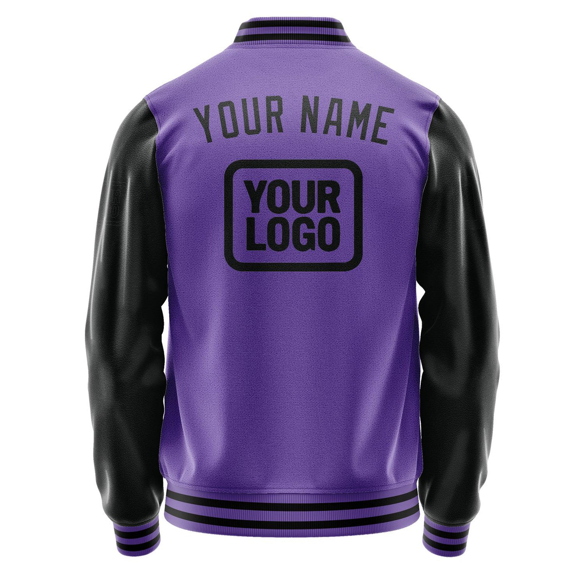 Custom Light Purple Black Jacket JA232317231717171717