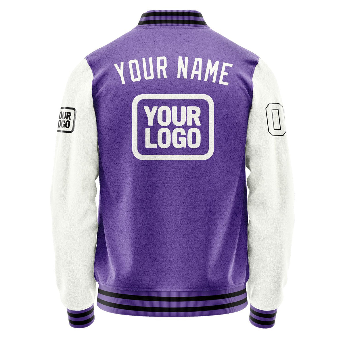 Custom Light Purple White Jacket JA232318231717181817