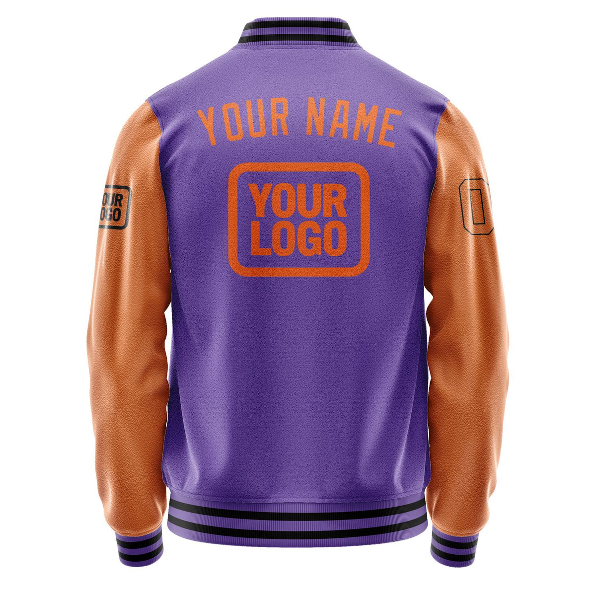 Custom Light Purple Orange Jacket JA232328231717282817