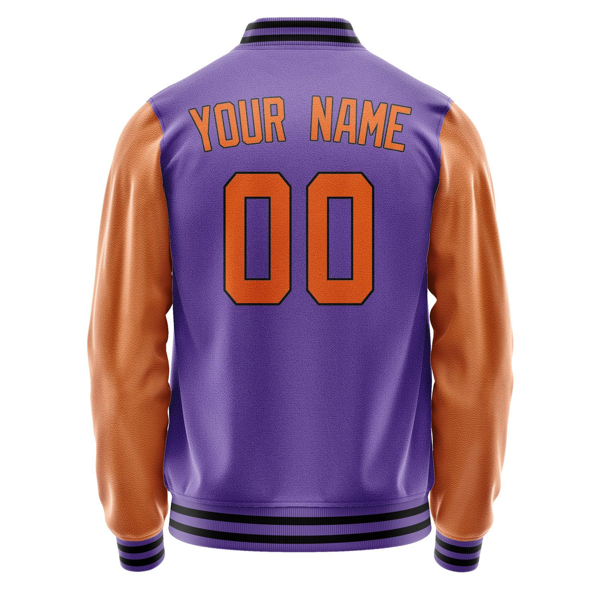 Custom Light Purple Orange Jacket JA2323282317B31728