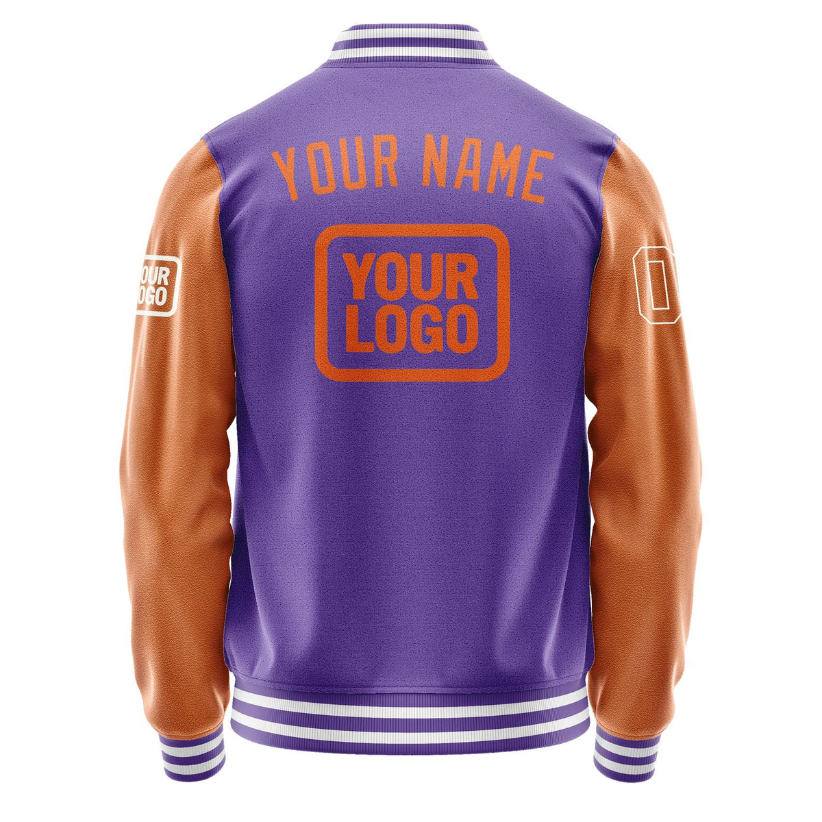 Custom Light Purple Orange Jacket JA232328231818282818