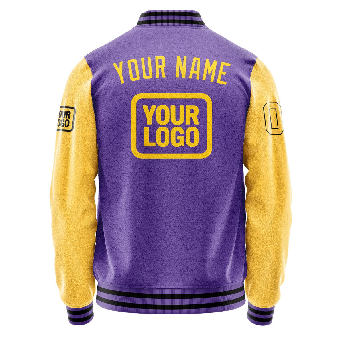 Custom Light Purple Gold Jacket JA232330231717303017