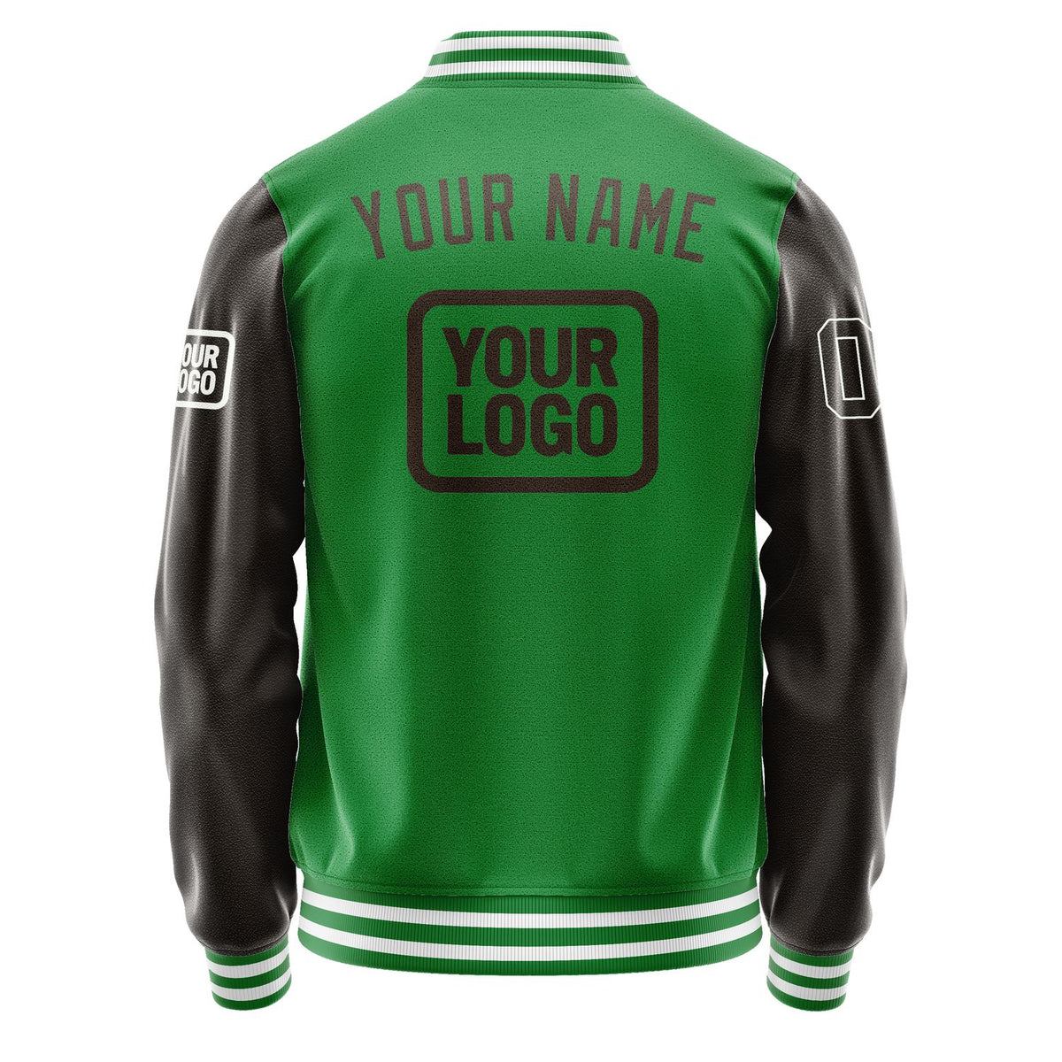 Custom Emerald Green Brown Jacket JA242401241818010118