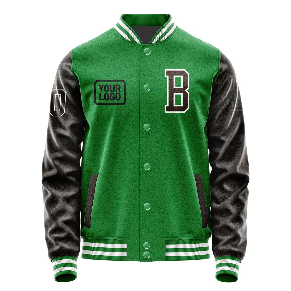 Custom Emerald Green Brown Jacket JA242401241818010118