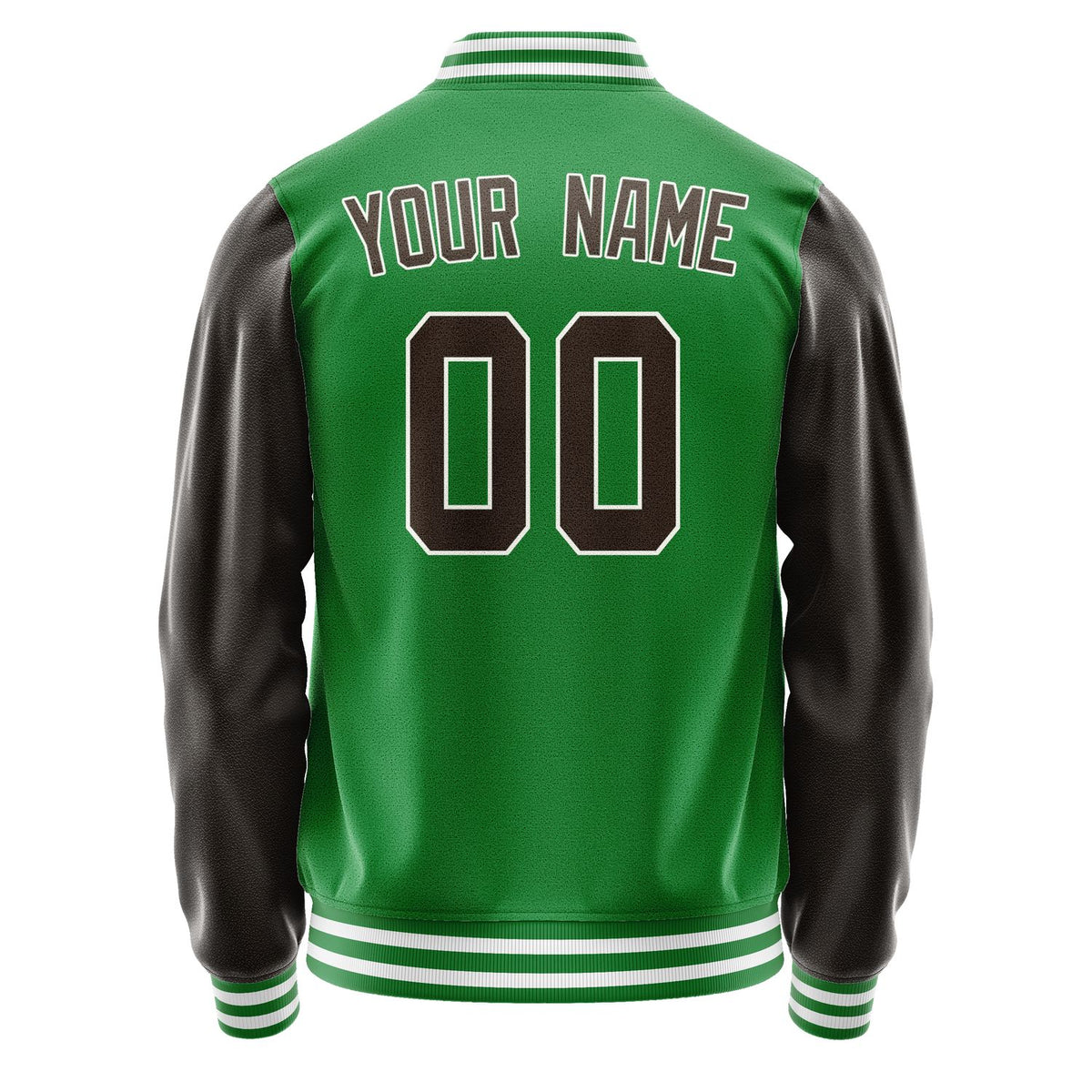 Custom Emerald Green Brown Jacket JA2424012418B31801