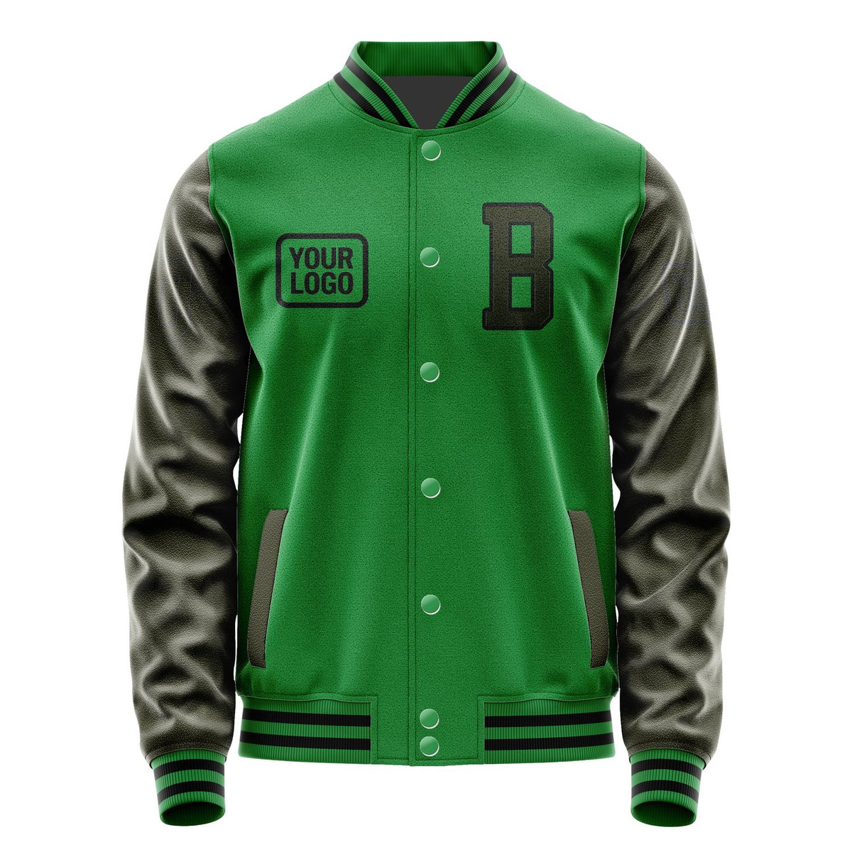 Custom Emerald Green Olive Jacket JA242402241717020217