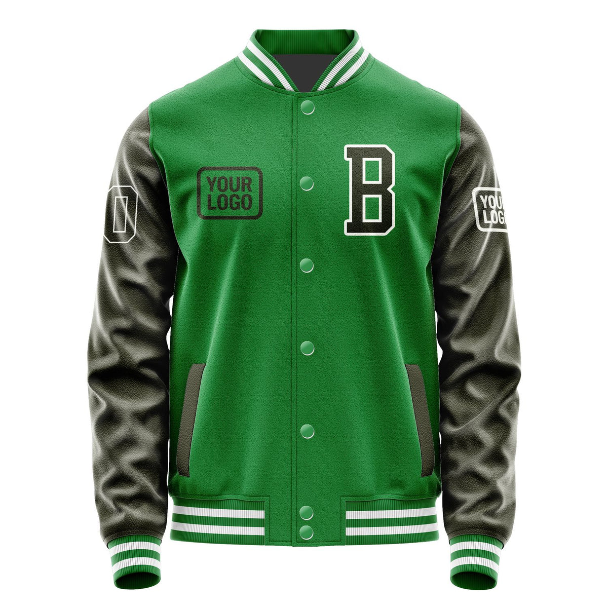 Custom Emerald Green Olive Jacket JA242402241818020218