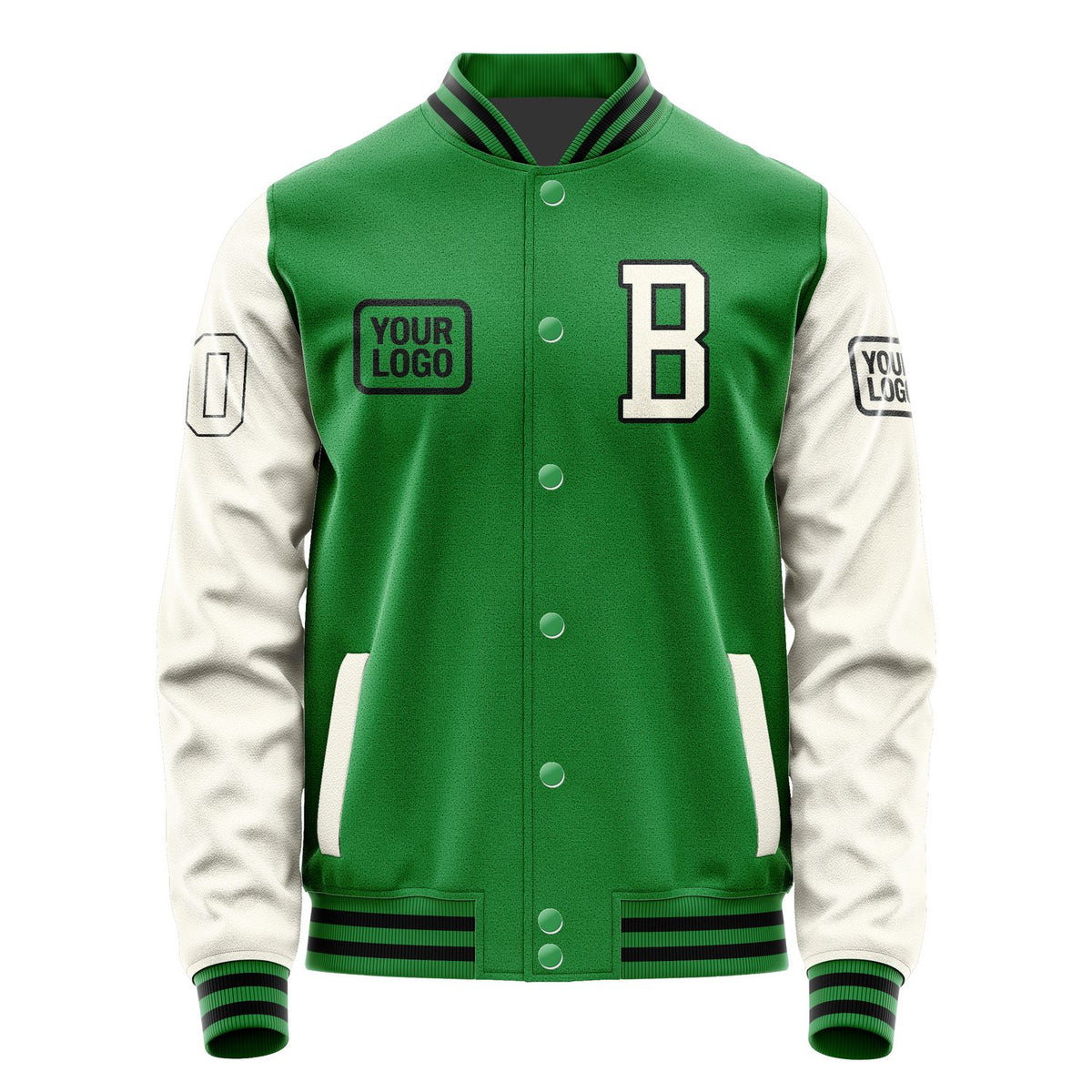 Custom Emerald Green Cream Jacket JA242403241717030317