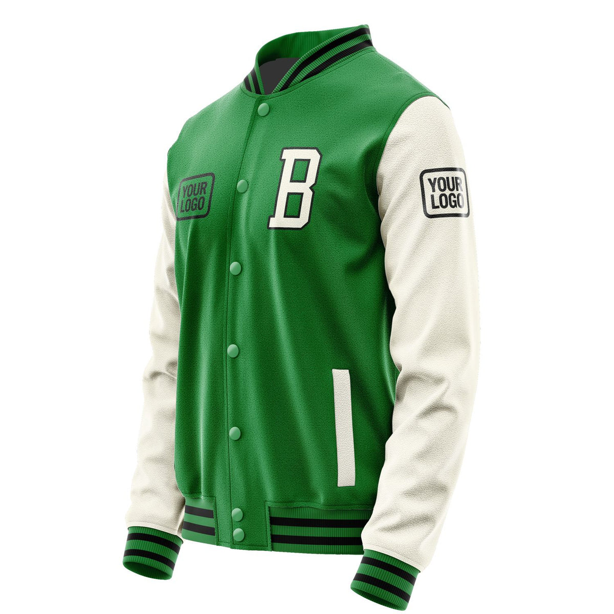 Custom Emerald Green Cream Jacket JA242403241717030317