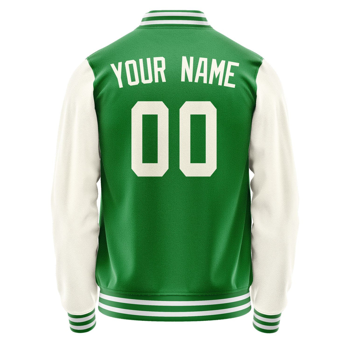 Custom Emerald Green Cream Jacket JA2424032418B31803