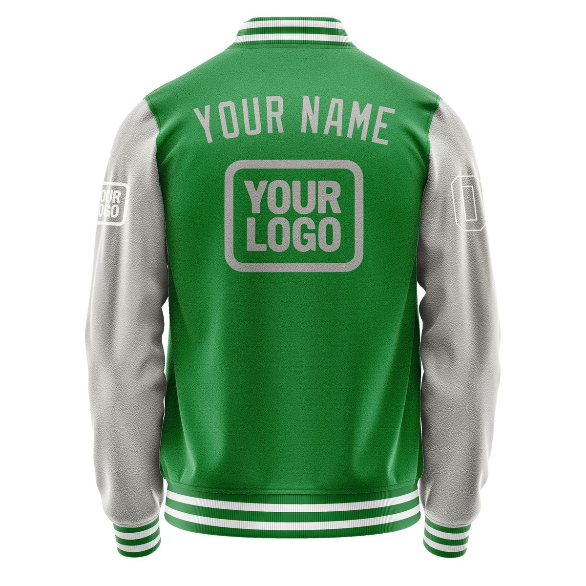 Custom Emerald Green Gray Jacket JA242404241818040418